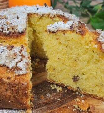 bizcocho de naranja y nueces